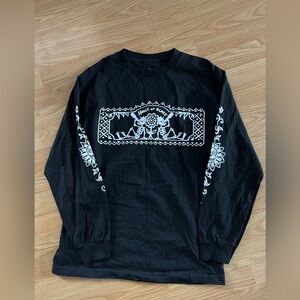 Tribal Graphic Black Long Sleeve Tee